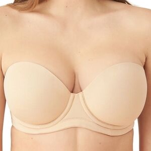 Wacoal 854119 Red Carpet Full Figure Lightly Lined Strapless Bra, Nude, Sz 36C